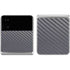 Silver Carbon Fiber Specialty Texture Material Galaxy Z Flip4 5G Skin